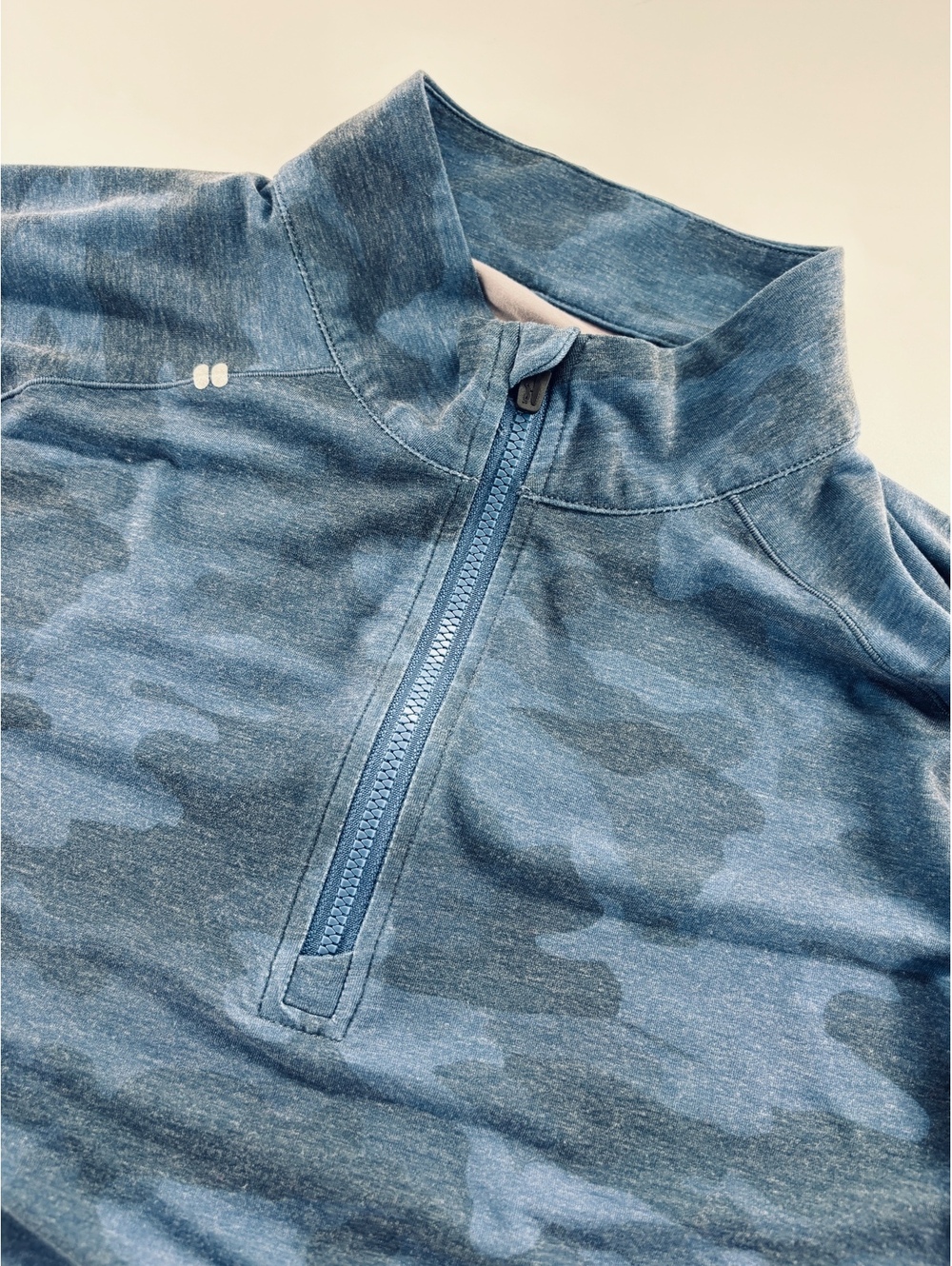 Johnnie-O Performance 1/4 Zip Pullover Men's L Navy Camo
